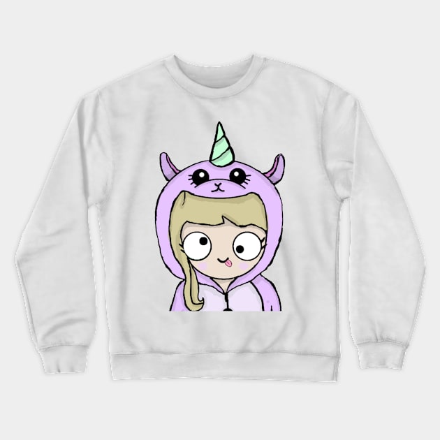 Alpaca Derp Crewneck Sweatshirt by Ghostly_Alpacaa